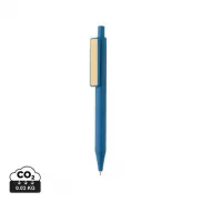 Długopis z bambusowym klipem, RABS - niebieski