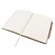Korkowy notatnik A5 z długopisem | Layla - szary