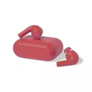 Bezprzewodowe słuchawki douszne - czerwony