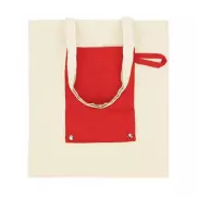 Bawełniana torba na zakupy, składana | Arlo - czerwony