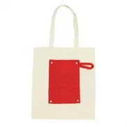 Bawełniana torba na zakupy, składana | Arlo - czerwony