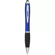 Długopis kolorowy ze stylusem i czarnym uchwytem Nash, niebieski, czarny