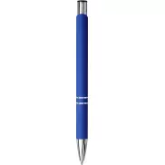 Miękki w dotyku długopis automatyczny Moneta, niebieski