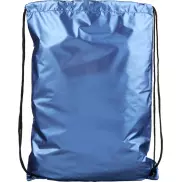Błyszczący plecak Oriole ze sznurkiem ściągającym, niebieski