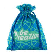 średnia personalizowana torebka/woreczek na prezent - niebieski