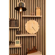 Zegar ścienny z bambusa