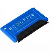 Skrobaczka do szyb wielkości karty kredytowej Freeze z gumką, niebieski