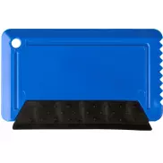 Skrobaczka do szyb wielkości karty kredytowej Freeze z gumką, niebieski