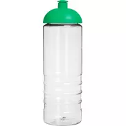 Bidon H2O Treble o pojemności 750 ml z wypukłym wieczkiem, biały, zielony