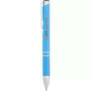 Długopis z plastiku ABS Moneta, niebieski