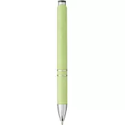 Długopis automatyczny Moneta z plastiku ABS i słomy pszenicznej, zielony