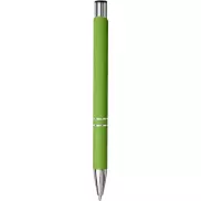 Miękki w dotyku długopis automatyczny Moneta, zielony