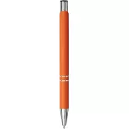 Miękki w dotyku długopis automatyczny Moneta, pomarańczowy