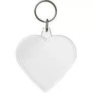 Brelok Combo w kształcie serca, biały