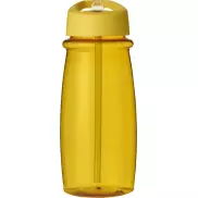 Bidon H2O Pulse o pojemności 600 ml z wieczkiem z dzióbkiem, żółty