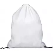 Plecak Oriole z zamkiem błyskawicznym i sznurkiem ściągającym, biały