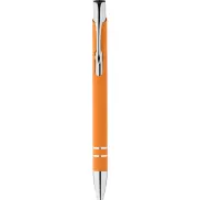 Długopis z gumowaną powierzchnią Corky, pomarańczowy
