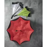 Odwrotnie barwiony prosty parasol Yoon 23”, czerwony, czarny