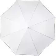 Wiatroodporny, automatyczny kolorowy parasol Kaia 23”, biały