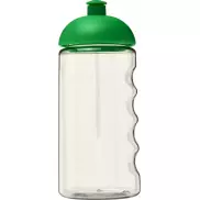 Bidon H2O Bop® o pojemności 500 ml z wypukłym wieczkiem, biały, zielony