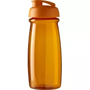 Bidon H2O Pulse® o pojemności 600 ml z wieczkiem zaciskowym, pomarańczowy