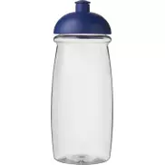Bidon H2O Pulse® o pojemności 600 ml z wypukłym wieczkiem, biały, niebieski