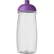 Bidon H2O Pulse® o pojemności 600 ml z wypukłym wieczkiem, biały, fioletowy