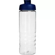 Bidon H2O Treble z otwieranym wieczkiem o pojemności 750 ml, biały, niebieski