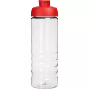 Bidon H2O Treble z otwieranym wieczkiem o pojemności 750 ml, biały, czerwony