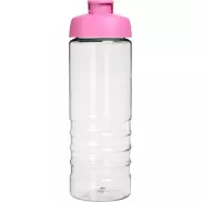 Bidon H2O Treble z otwieranym wieczkiem o pojemności 750 ml, biały, różowy