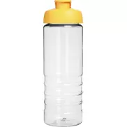 Bidon H2O Treble z otwieranym wieczkiem o pojemności 750 ml, biały, żółty