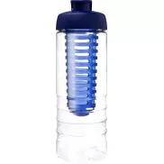 Bidon H2O Treble z o pojemności 750 ml z otwieranym wieczkiem i zaparzaczem, biały, niebieski