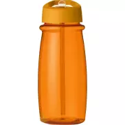 Bidon H2O Pulse o pojemności 600 ml z wieczkiem z dzióbkiem, pomarańczowy