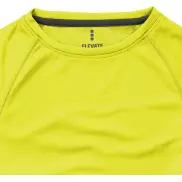 Damski T-shirt Niagara z krótkim rękawem z dzianiny Cool Fit odprowadzającej wilgoć, m, żółty