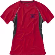 Damski T-shirt Quebec z krótkim rękawem z dzianiny Cool Fit odprowadzającej wilgoć, xs, czerwony