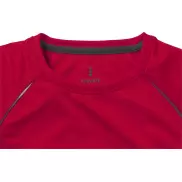 Damski T-shirt Quebec z krótkim rękawem z dzianiny Cool Fit odprowadzającej wilgoć, xs, czerwony