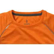 Damski T-shirt Quebec z krótkim rękawem z dzianiny Cool Fit odprowadzającej wilgoć, xs, pomarańczowy