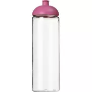 Bidon H2O Vibe o pojemności 850 ml z wypukłym wieczkiem, biały, różowy