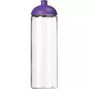 Bidon H2O Vibe o pojemności 850 ml z wypukłym wieczkiem, biały, fioletowy