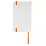 Notatnik Badalona 90x140/80k linia, pomarańczowy/biały