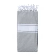 Ręcznik plażowy / worek ze sznurkami - szary