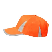 Odblaskowa czapka z daszkiem - pomarańcz
