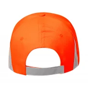 Odblaskowa czapka z daszkiem - pomarańcz