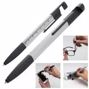 Długopis plastikowy z linijką DAAN - szary