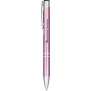 Długopis automatyczny Moneta z anodyzowanego aluminium, różowy