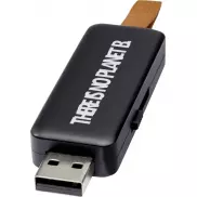 Gleam 8 GB pamięć USB z efektem świetlnym, czarny