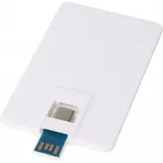 Duo Slim 64 GB napęd USB z portem typu C i USB-A 3.0, biały