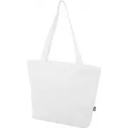 Panama torba na zakupy o pojemności 20 l wykonana z materiałów z recyklingu z certyfikatem GRS, biały