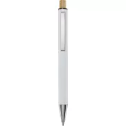 Cyrus długopis z aluminium z recyklingu, biały