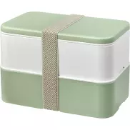 MIYO Renew dwuczęściowy lunchbox, biały, zielony, szary